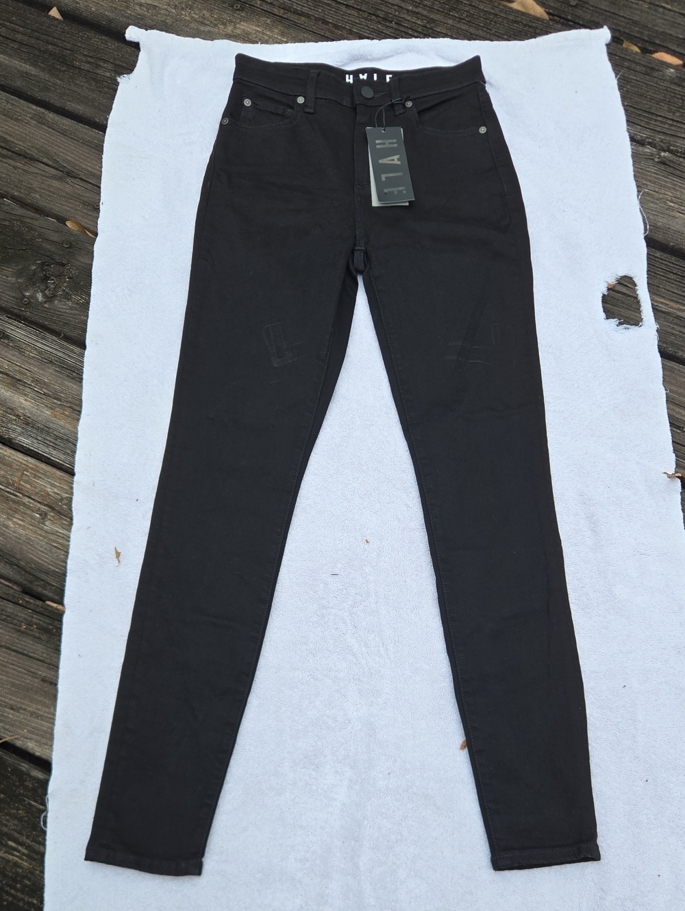 HALE High-Rise Black Skinny Jeans for Women